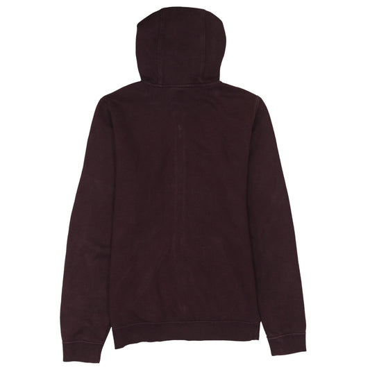 Nike Men's Brown Full Zip Hoodie S Regular Fit Logo Sweatshirt