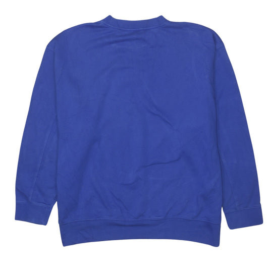 Adidas Womens Blue Crew Neck Pullover Sweatshirt UK 6 XS