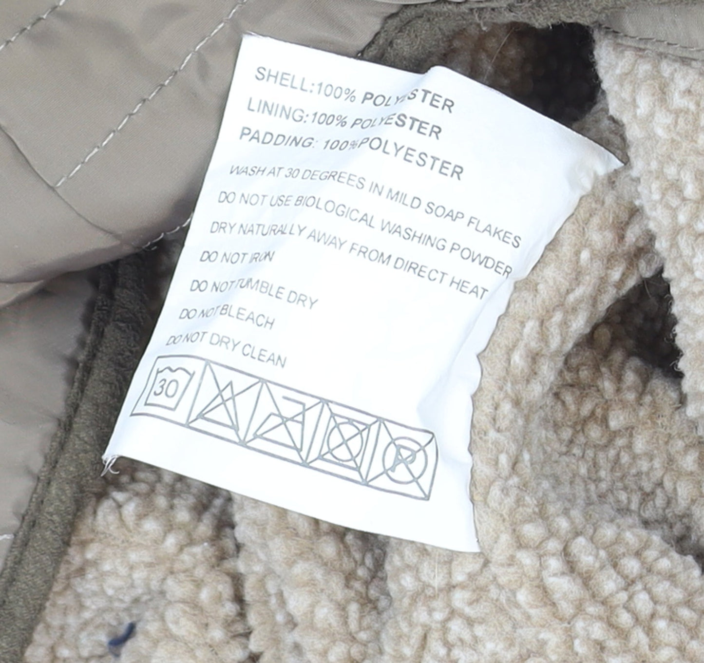 Coldene Women's Beige Quilted Full Zip Jacket Size S Outdoor Winter