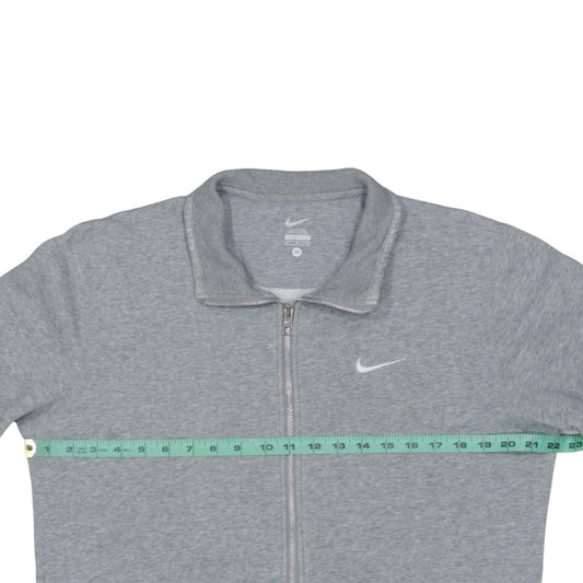 Nike Men's Grey Full Zip Sweatshirt Medium Classic Fit