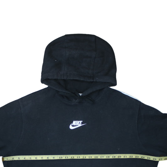 Nike Men's Black Pullover Hoodie L Logo Sports Fleece Sweatshirt