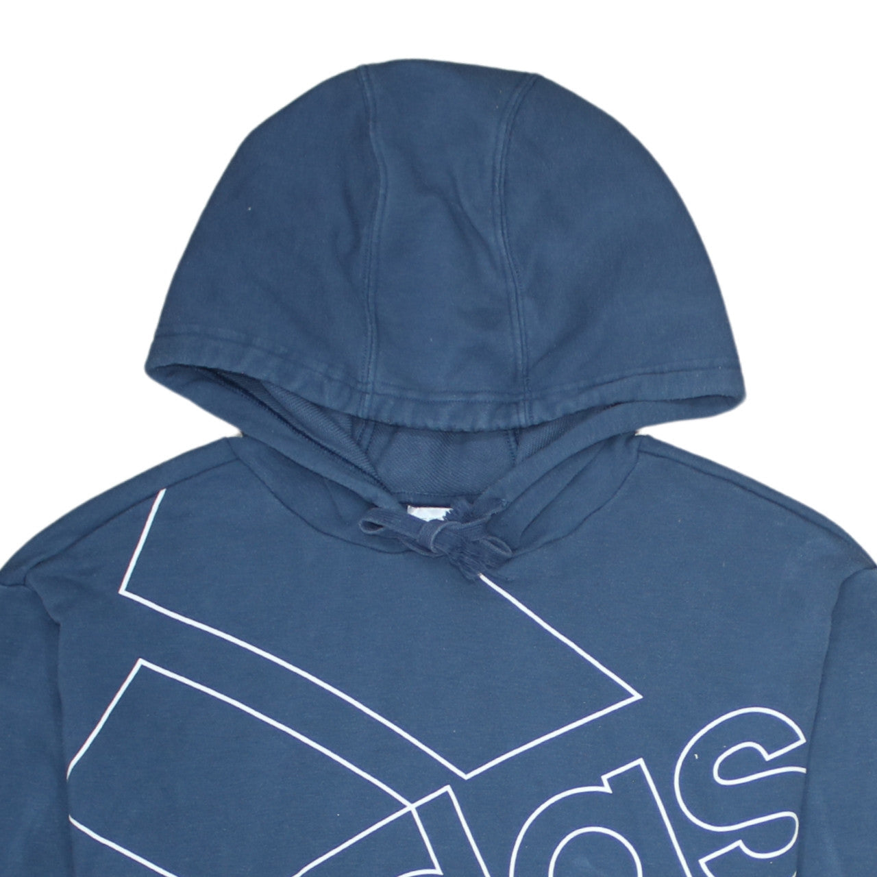 Adidas Men's Blue Pullover Hoodie Small Logo Sportswear
