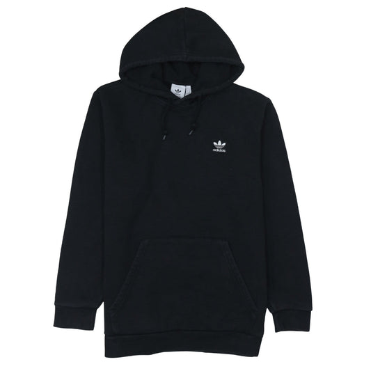 adidas Mens Black L Pullover Hoodie Logo Fleece Sweatshirt