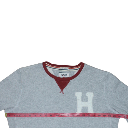 Tommy Hilfiger Men’s Grey Crew Neck Pullover Sweatshirt Size S