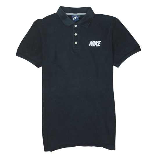 Nike Men's Black Cotton Short Sleeve Polo Shirt Size M