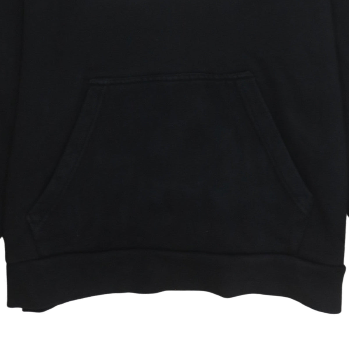 Additional view of Adidas Men's Black Pullover Hoodie Medium Fleece Trefoil Logo