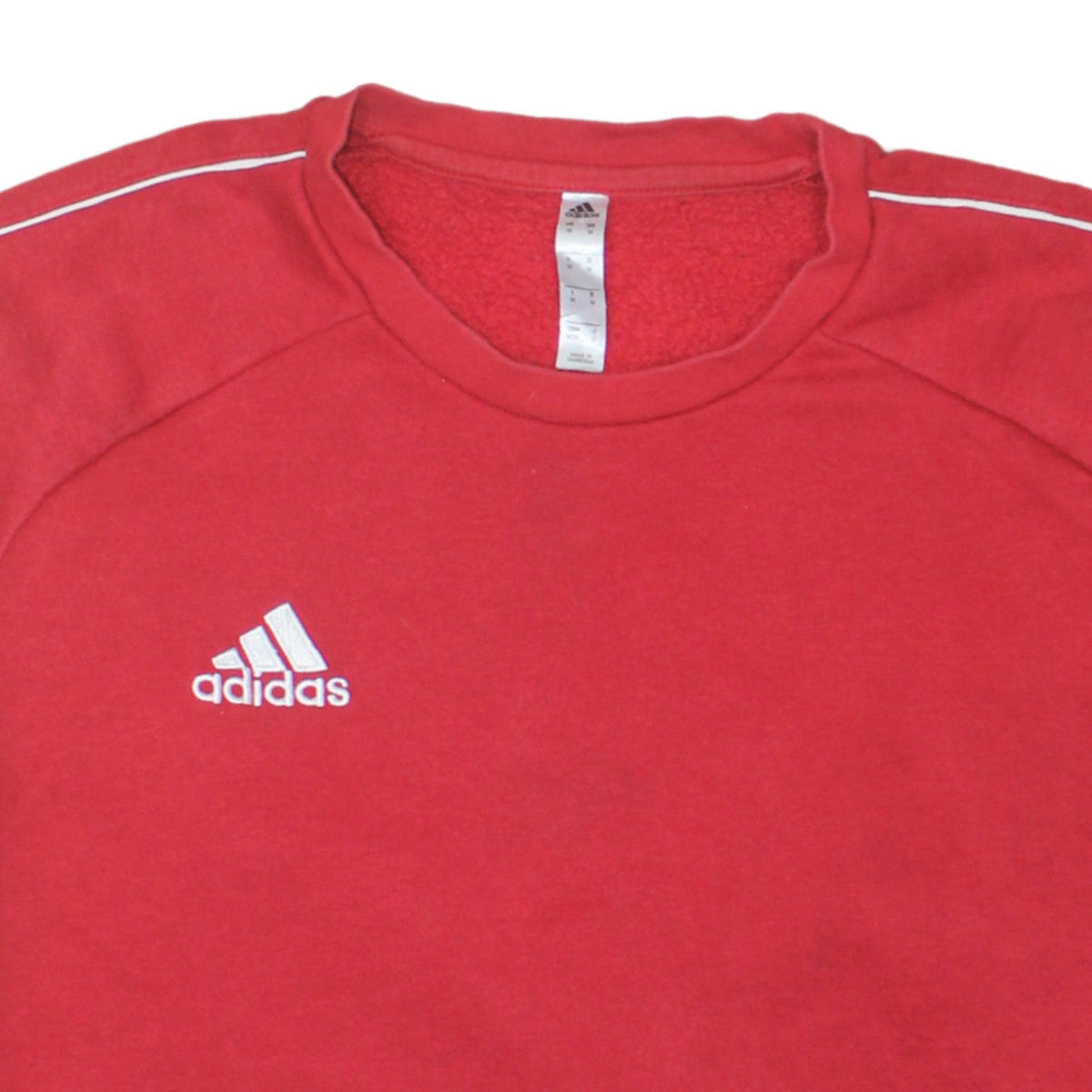 Additional view of Adidas Men's Red Crew Neck Pullover Sweatshirt, size M, Fleece
