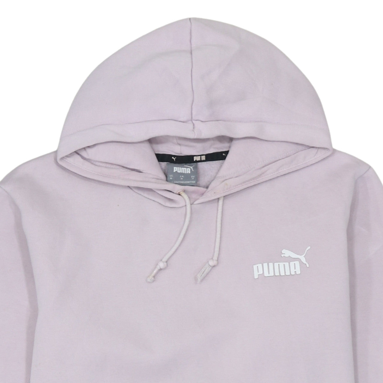Puma Women Lilac Pullover Hoodie Medium Cotton Blend Casual