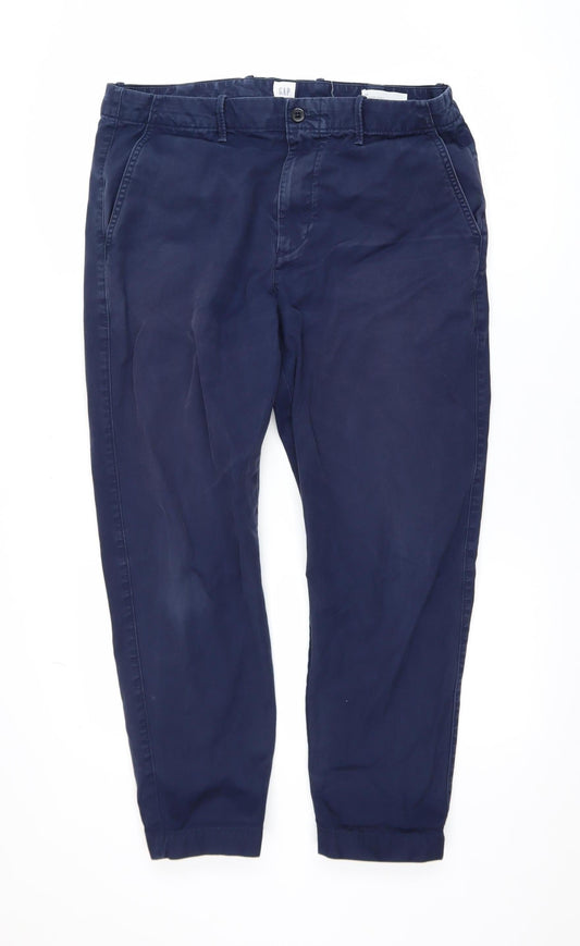 GAP Men's Blue Relaxed Taper Cotton Jeans Size 34