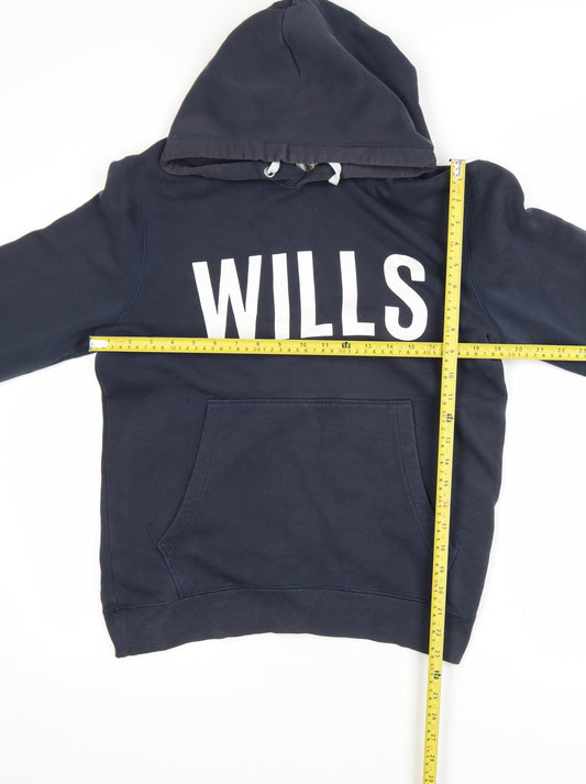 Jack Wills Men's Blue Pullover Hoodie Small Cotton Blend