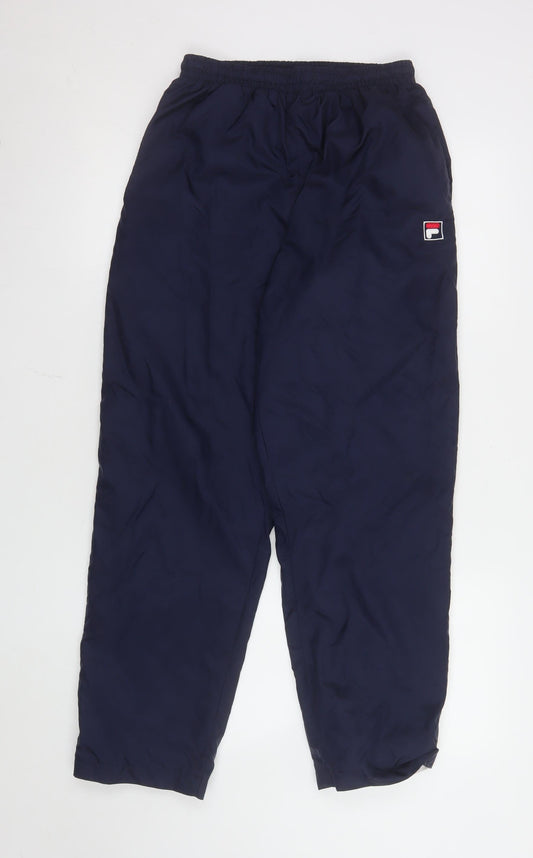 Fila Women Blue Nylon Lightweight Joggers Size 12
