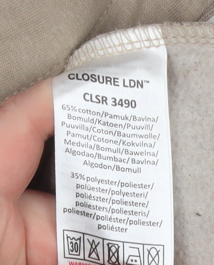 Additional view of Closure LDN Men’s Beige Tiger Graphic Pullover Hoodie XL