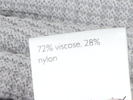 Additional view of Kin Men Grey Waffle Knit Crew Neck jumper, size L