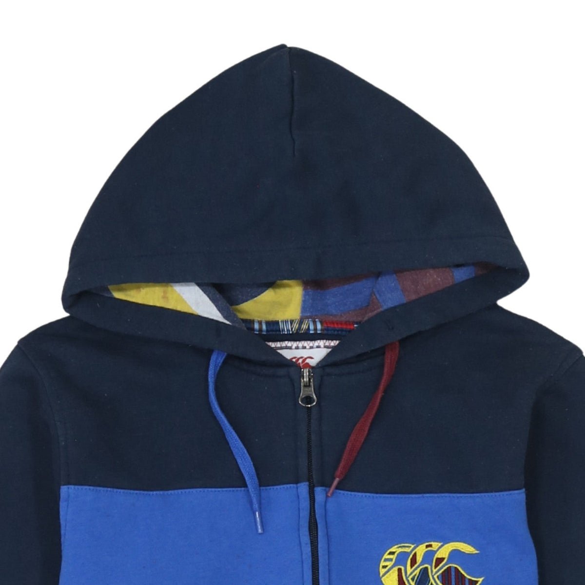 Additional view of Canterbury boys’ navy blue full zip hoodie, size 14, years uglies rugby