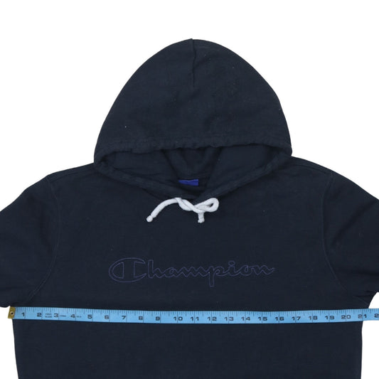 Champion Men's Blue Pullover Hoodie Medium Regular Fit