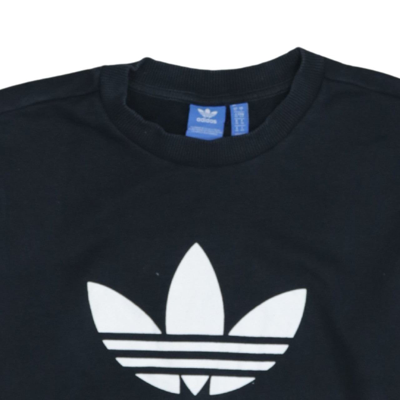 Additional view of Adidas women’s black pink sweatshirt uk 10 pullover crew neck logo