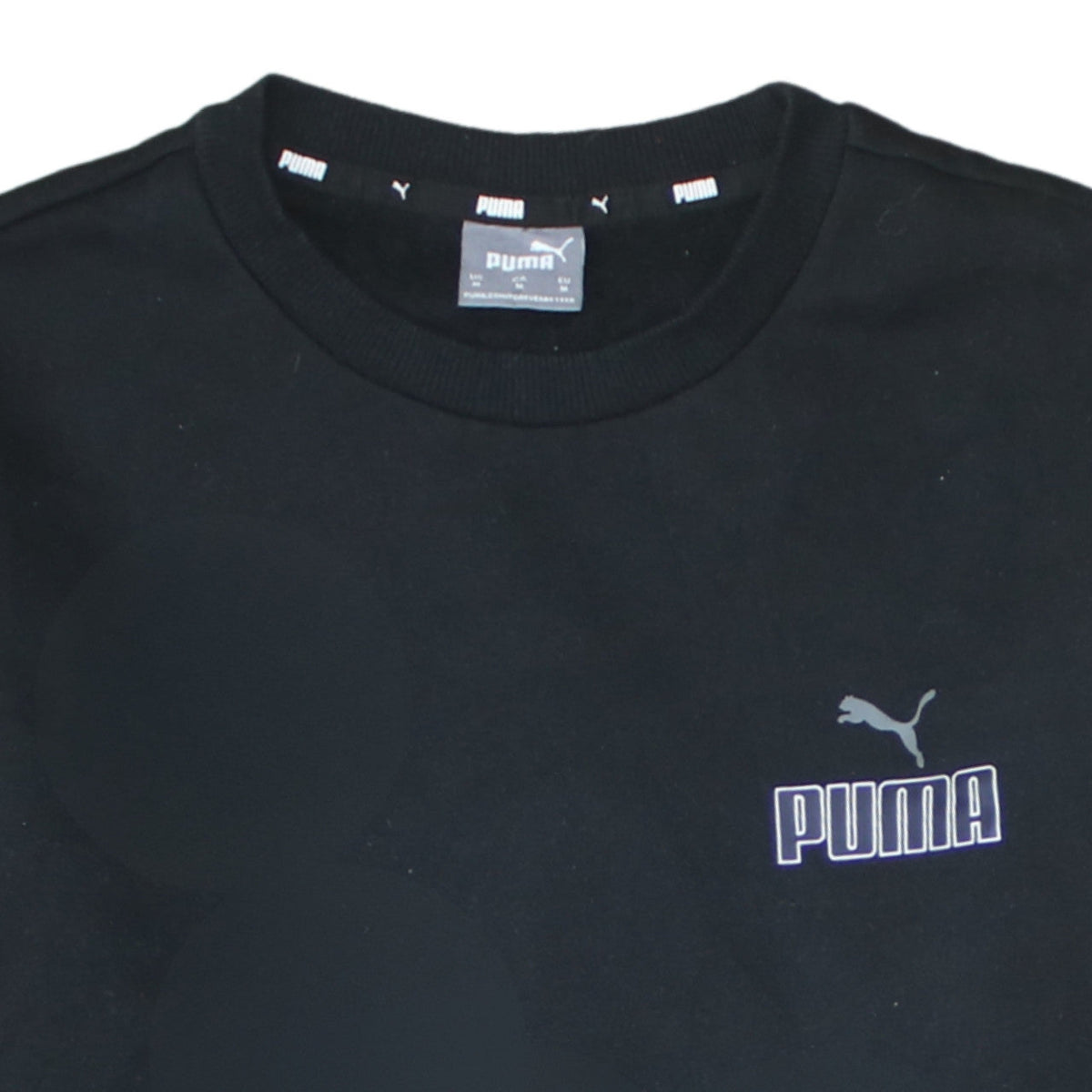 Additional view of Puma Men's Black Logo Pullover Sweatshirt Medium
