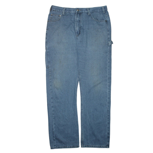Field & Drest Men Blue Medium 33x32 Regular Straight Denim Jeans