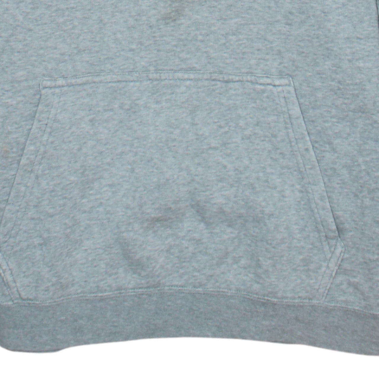 Nike Men's Grey Pullover Hoodie M Regular Fit Fleece Sweatshirt