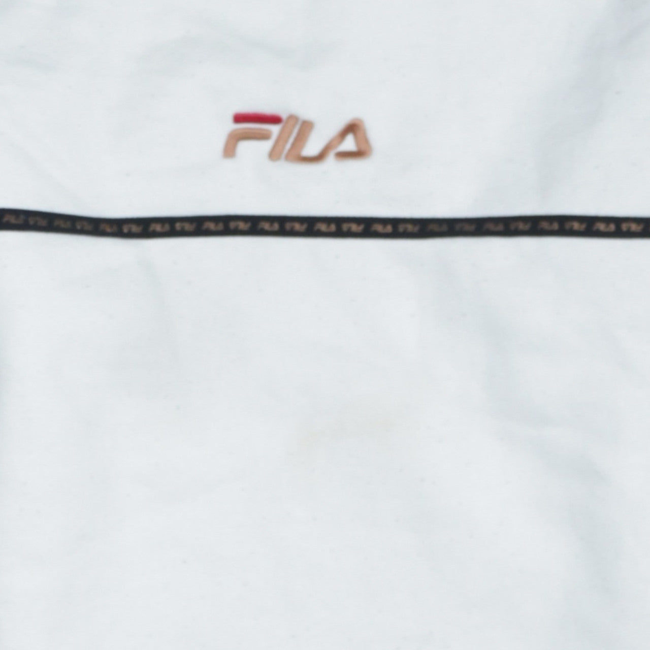 Additional view of Fila Men's White Pullover Sweatshirt XS Crew Neck Logo Sports Style