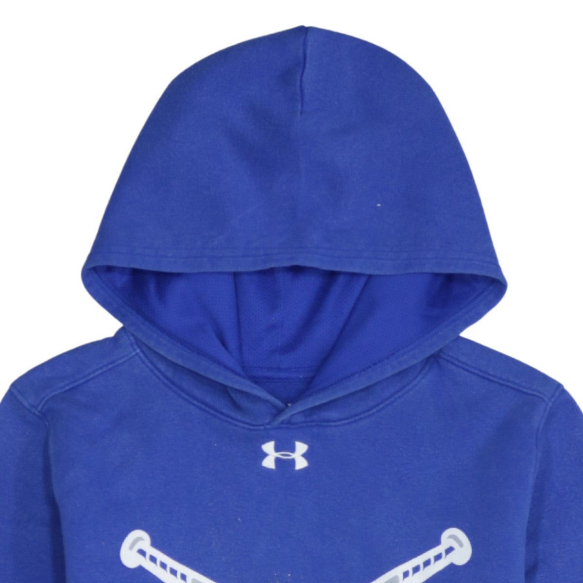 Additional view of Under Armour boys’ blue yxl pullover hoodie with logo print