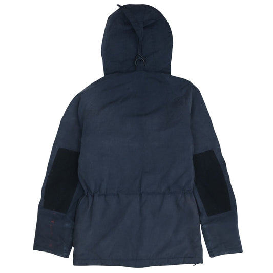 Carhartt Women's Navy Hooded Parka XS Faux Fur Trim Winter Coat