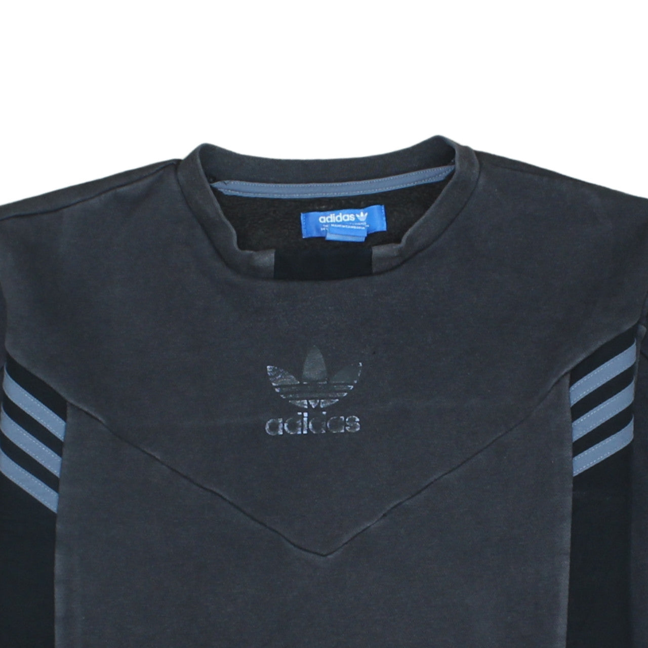 Additional view of Adidas Men Black Crew Neck Long Sleeve Pullover Sweatshirt L