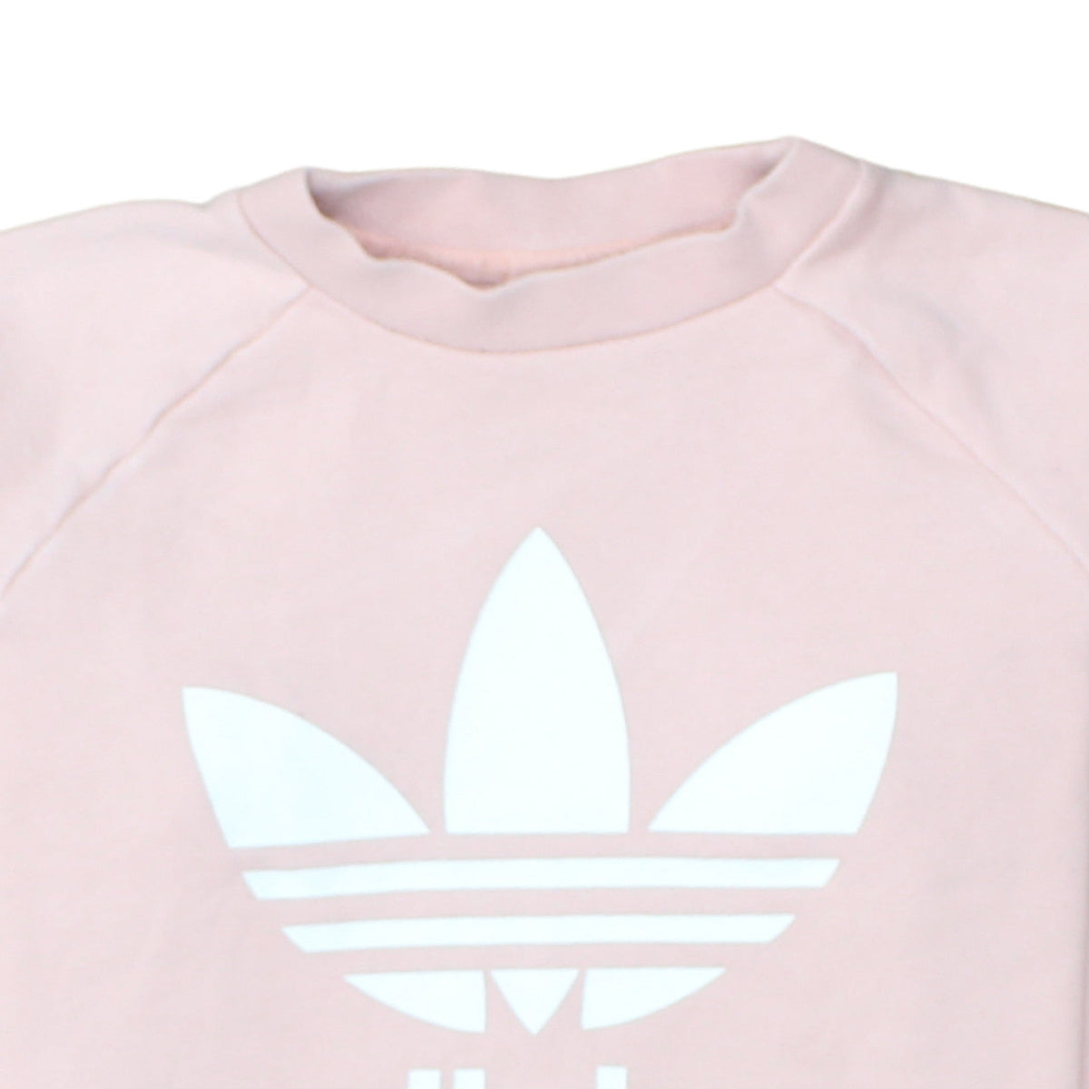 Additional view of Adidas women’s pink crew neck logo sweatshirt xs