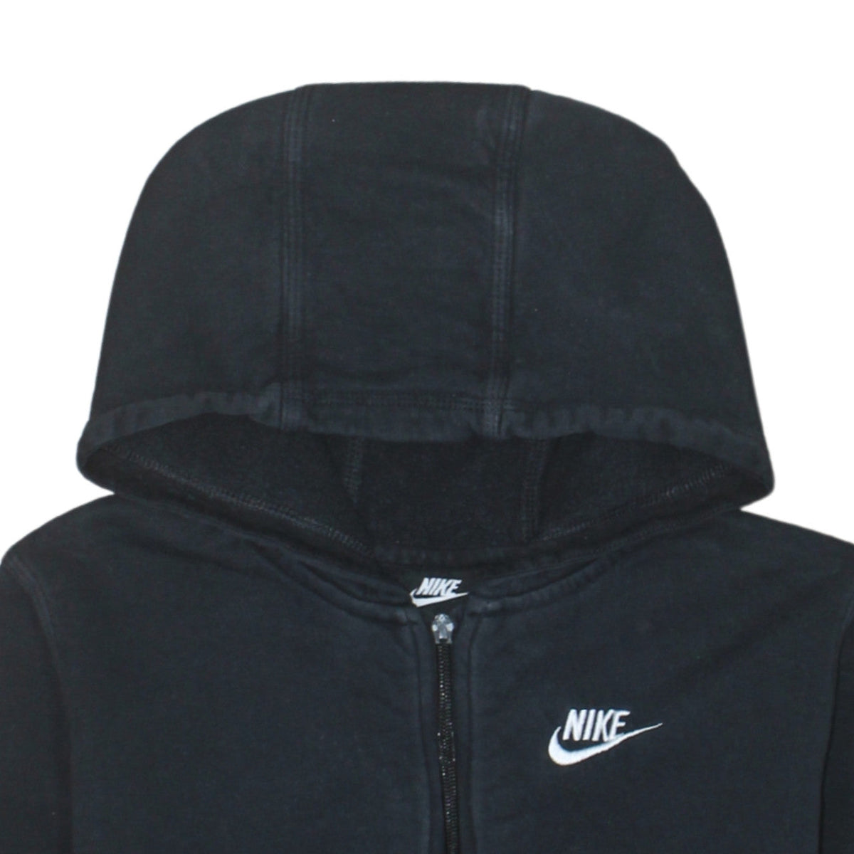Additional view of Nike boys’ black full zip hoodie xl 158–170cm fleece casual sweatshirt