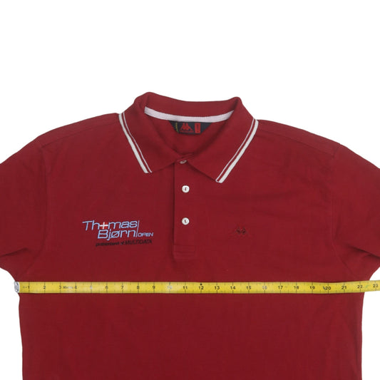 Robe Di Kappa Men's Red XL Golf Polo Shirt Embroidered Cotton