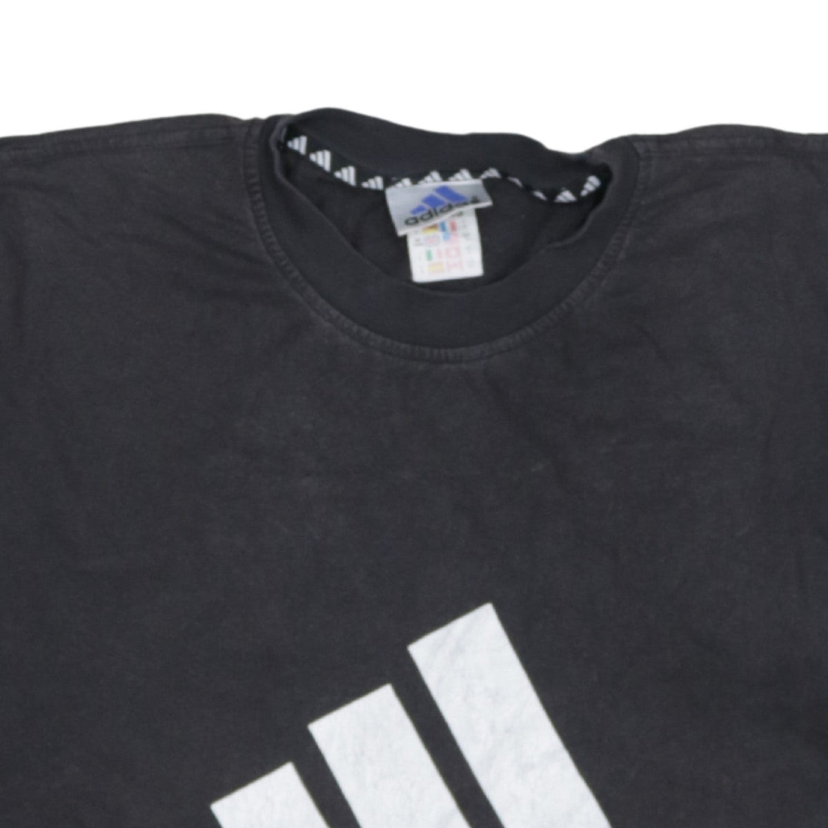Additional view of Adidas Men’s Black Logo Sports Graphic Cotton T-Shirt L
