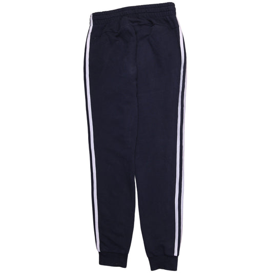 adidas Men Black S Jogger Sweatpants Side Stripe Tapered Fit