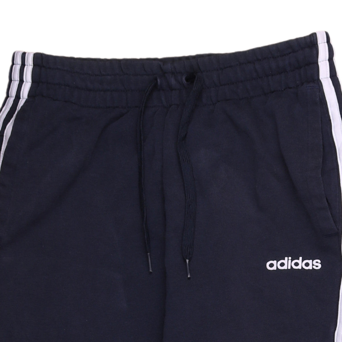 Brand and care label for adidas Men Black S Jogger Sweatpants Side Stripe Tapered Fit