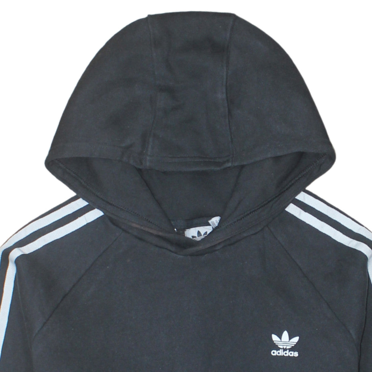 Additional view of Adidas boys’ black colourblock pullover hoodie, size 14-15, years