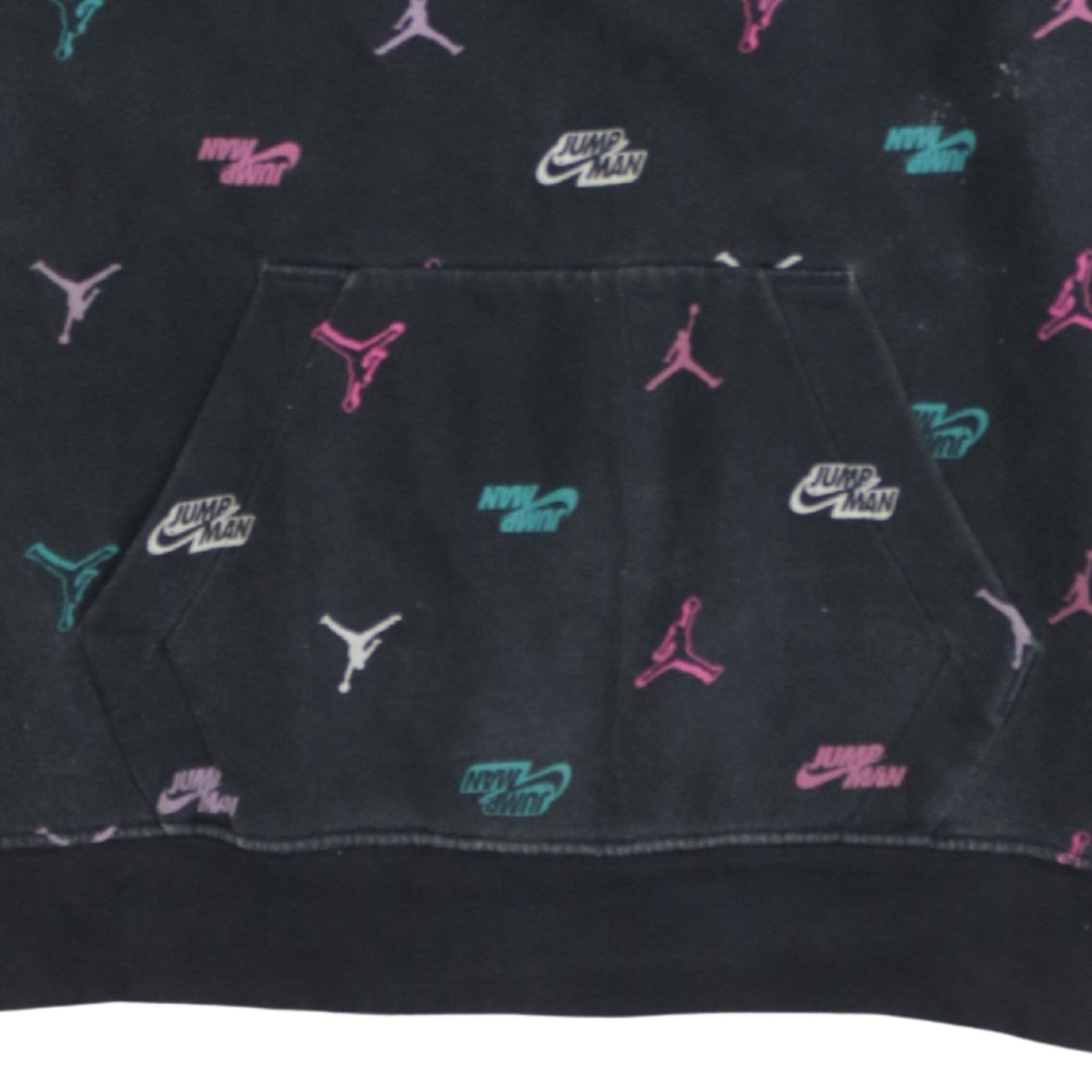 Additional view of Jordan girls’ black 13-14 years pullover hoodie jumpman logo fleece
