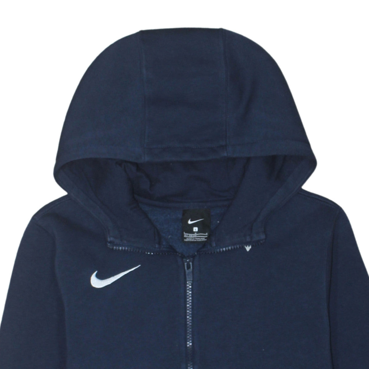 Additional view of Nike boys’ navy blue full zip hoodie l 147-158cm hooded sweatshirt