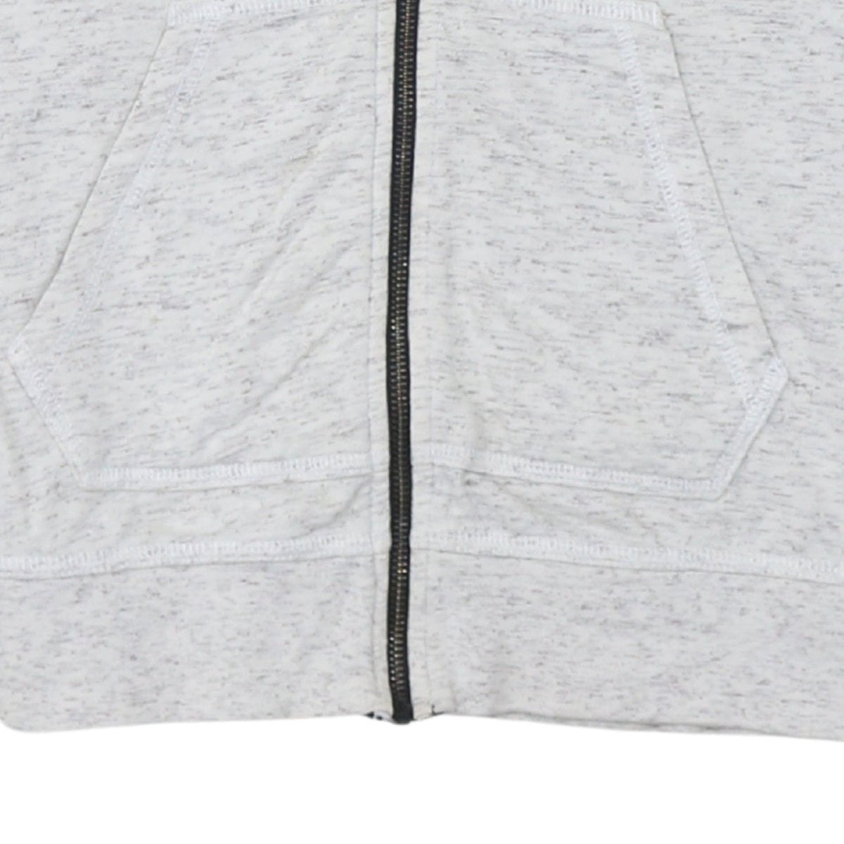 Additional view of Adidas Women Grey Full Zip Hoodie, size 8, Hooded Sweatshirt