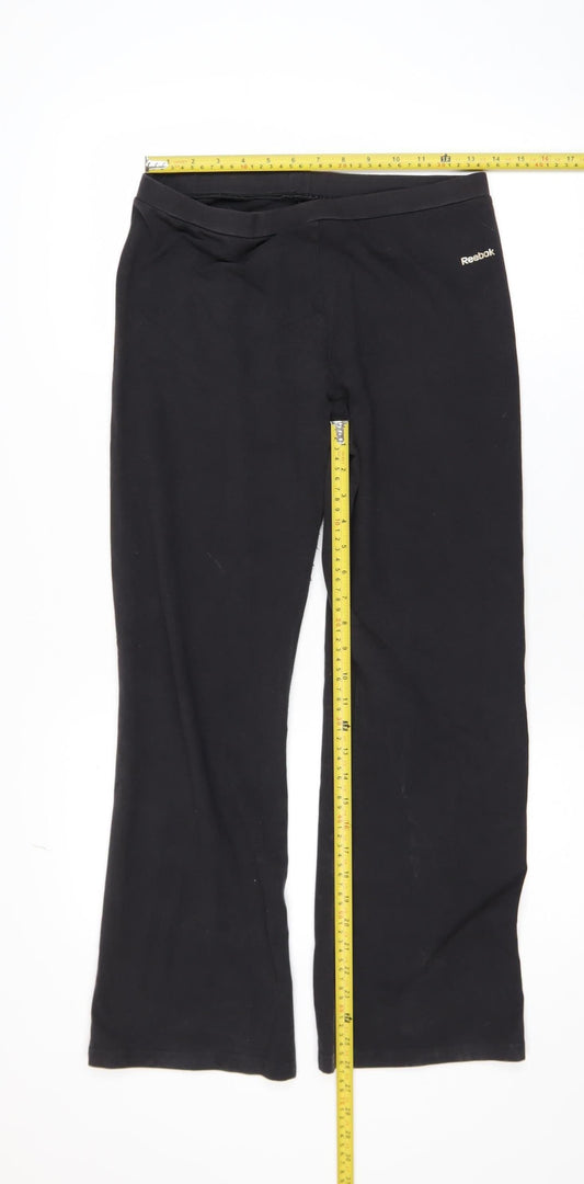 Reebok Women’s Black Stretch Cotton Leggings Size L