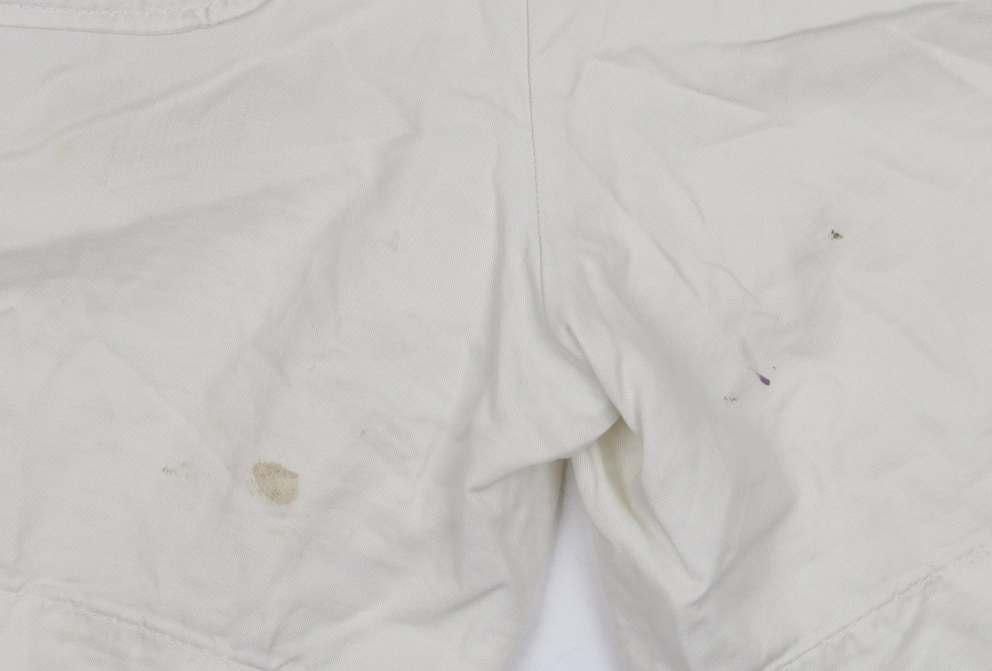 Tommy Hilfiger Women Ivory Chino Shorts Size 8 Pleated Twill Casual