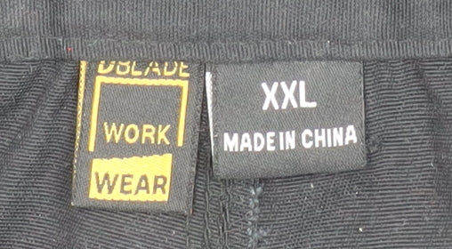 DBLADE Workwear Black XXL Men's Cargo Work Trousers Reflective Waterproof