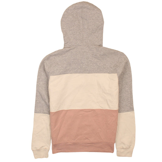 Champion Womens XS Colourblock Grey Pink Pullover Hoodie