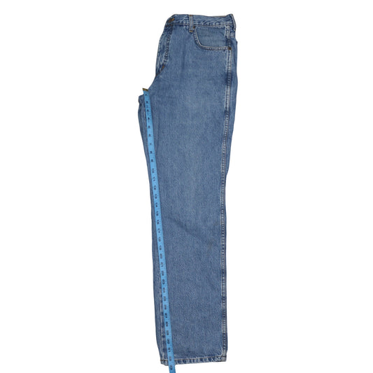 Wrangler Men's Blue 34/34 Regular Fit Denim Jeans