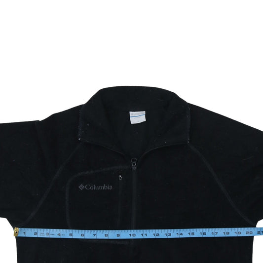 Columbia Men's Black Fleece 1/4 Zip Pullover Sweatshirt M