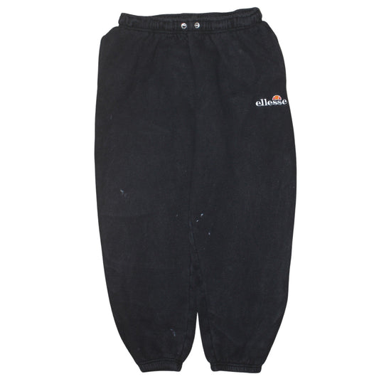Ellesse Women's Black Fleece Sweatpants UK 12 Regular Fit