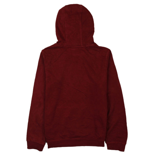 Nike Womens Burgundy Pullover Hoodie XL Logo Front Sweatshirt