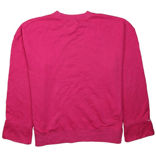 Adidas Womens Pink Logo Pullover Sweatshirt Size 14