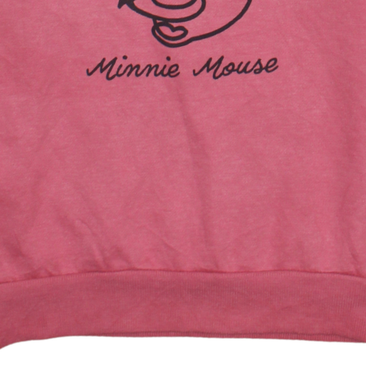 Disney Women Pink Minnie Mouse Sweatshirt UK 12 Crew Neck Pullover