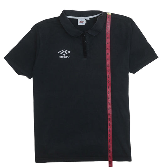 Umbro Men's Black 2XL Short Sleeve Cotton Blend Polo Shirt