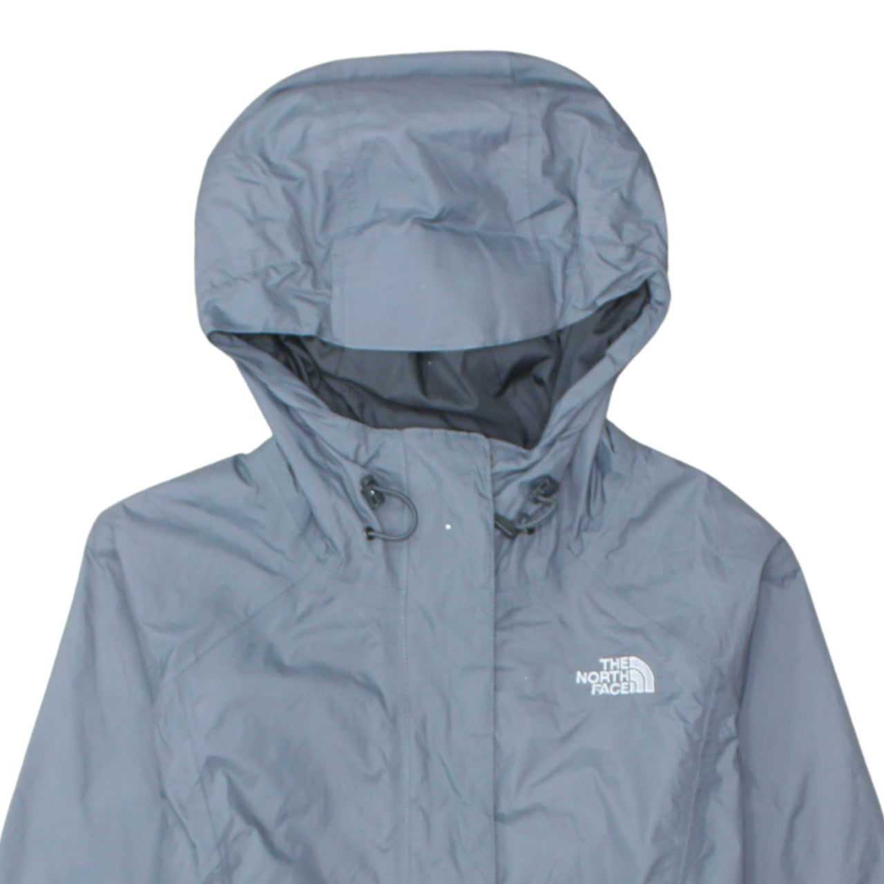 The North Face Women's Grey Hooded Waterproof Rain Jacket Size M