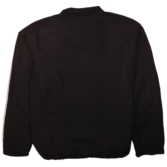Adidas Men Black Full Zip Windbreaker Jacket Size L